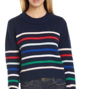La Ligne Mini Marin Cropped Wool Sweater Sz M